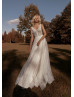 Ivory Tassel Glitter Tulle Trendy Wedding Dress Ivory Tassel Glitter Tulle Trendy Wedding Dress